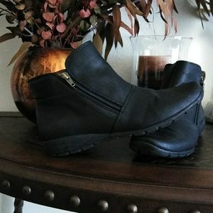 Black ankle boots